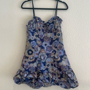 Sea New York Floral Mini Dress - Blue